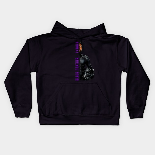 Black Panther - Statement Kids Hoodie by LightsCameraPod